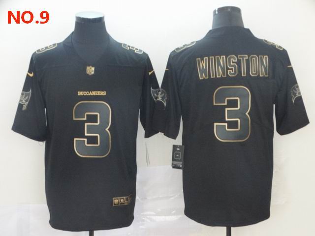 Men's Tampa Bay Buccaneers 3 Jameis Winston Jesey NO.9;